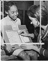 Image of Demonstration of punch-card voting machine, Seattle, March 25, 1969