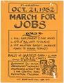 Image of March for Jobs flier, October 21, 1982