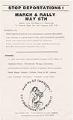 Image of Flier for march and rally to protest proposed immigration bill, May 8, 1982