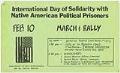 Image of International Day of Solidarity with Native American Political Prisoners flier, Seattle, February 10, 1978
