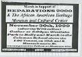 Image of Reparations 2000 march flier, Seattle, November 30, 1999