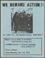Image of Committee for Corrective Action march flier, Seattle, February 3, 1975