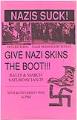 Image of Nazis Suck! poster, Seattle, January 25, 1992