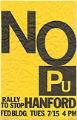 Image of No Plutonium poster, July 15, 1986