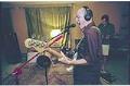 Image of Chris Ballew of PUSU recording at Jupiter Studios, Seattle, July 1999