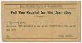 Image of Poll tax receipt, King County, 1890