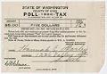 Image of Hannah E. Marley poll tax receipt, King County, 1922