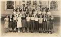 Image of Eighth grade class in front of T.T. Minor school, Seattle, June 1940