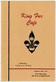 Image of King Fur Cafe menu, circa 1945
