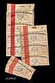 Image of Ticket books with black leather case from the Alaska-Yukon-Pacific Exposition (AYPE) in Seattle, 1909