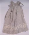 Image of Blue and white cotton checked apron, 1870-1880