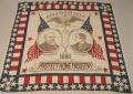 Image of Handkerchief featuring Benjamin Harrison for President and Levi P. Morton for Vice President, 1888