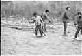 Image of Muckleshoot Tribe members practicing their fishing rights in Green River, Auburn, October 4, 1970