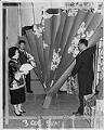 Image of Group setting up decorations at Chong Wa Benevolent Society Hall, Seattle, April 11, 1964