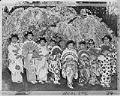Image of Dancers posing at Cherry Blossom Festival at UW Arboretum, Seattle, April 12, 1959