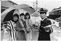 Image of Seafair royalty touring Japanese training ship, Seattle, June 7, 1985
