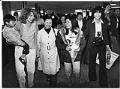 Image of Somvilay family reunion at SeaTac airport, Seattle, January 13, 1983