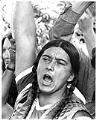 Image of Sid Mills protesting outside Exhibition Hall, Seattle, September 5, 1975
