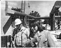 Image of Bernie Whitebear and Pete Schnurman at Daybreak Star construction site, Seattle, June 9, 1976