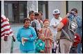 Image of Seafair pirate talking to spectators at Mardi Gras parade, July 25, 1993