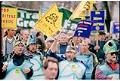 Image of Demonstrators in turtle costumes at WTO protest, Seattle, November 29, 1999