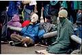 Image of Protesters sitting with joined arms at WTO protest, Seattle, November 30, 1999