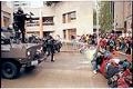 Image of Police firing pepper spray at WTO protesters, Seattle, November 30, 1999