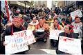 Image of Korean farmers at WTO protest, Seattle, November 30, 1999