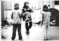 Image of Terry Tafoya teaching a dance to students at the Pacific Science Center, Seattle, March 2, 1983