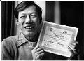 Image of Binh Huynh with training diploma, Seattle, December 17, 1982