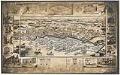 Image of Map of Seattle, 1889, with Great Fire area drawn on top, circa 1990s