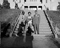 Image of Jessie Grimes with two members of the Royal Esquire Club, Seattle, September 11, 1949