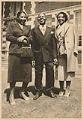 Image of Mr. and Mrs. Harrison and another woman at Garfield High School, May 7, 1950