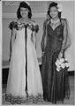 Image of Marjorie Polk and Kathryn Polk wearing gowns, Seattle, circa 1940