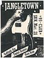 Image of Jangletown, Bathtub Gin, Topcat Dancer, and Bam Bam concert poster, circa 1990
