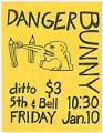 Image of Danger Bunny concert poster, 1986