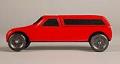 Image of Pinewood derby truck, one of four cars made by Jim Smith, ca. 1995-2010