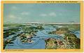 Image of Aerial view of the Puget Sound Area postcard, circa 1938