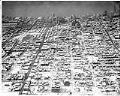 Image of Aerial view of the Central Area after snowstorm, November 22, 1946