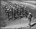 Image of Signal Corp marching band at Fort Lawton, August 6, 1946