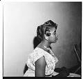 Image of Marie Edwards Beauty School hairstyle model, circa 1955