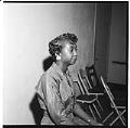 Image of Marie Edwards Beauty School hairstyle model, circa 1955