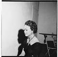 Image of Marie Edwards Beauty School hairstyle model, circa 1955