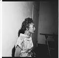 Image of Marie Edwards Beauty School hairstyle model, circa 1955