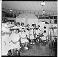 Image of Marie Edwards Beauty School students in class, Seattle, circa 1955