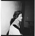 Image of Marie Edwards Beauty School hairstyle model, circa 1955