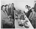 Image of Kohga Photographic Society at the Maneki Café, Seattle, circa 1949