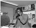 Image of A. Frank Williams and Bob Davis at KYAC radio station, July 24, 1969