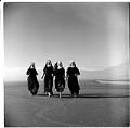 Image of Seattle-area nuns walking on beach at Grayland, WA, August 1960