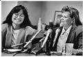 Image of Cindy Domingo and Terri Mast at press conference, September 6, 1990